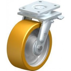 采用 Blickle Extrathane® 浇铸聚氨酯胎面的重型负载单轮和脚轮
